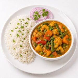 Vegetable Curry & Rice